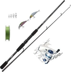 Okuma Wave Power 228cm 2-12g /Okuma Aria 1000A makine Spin Olta Seti