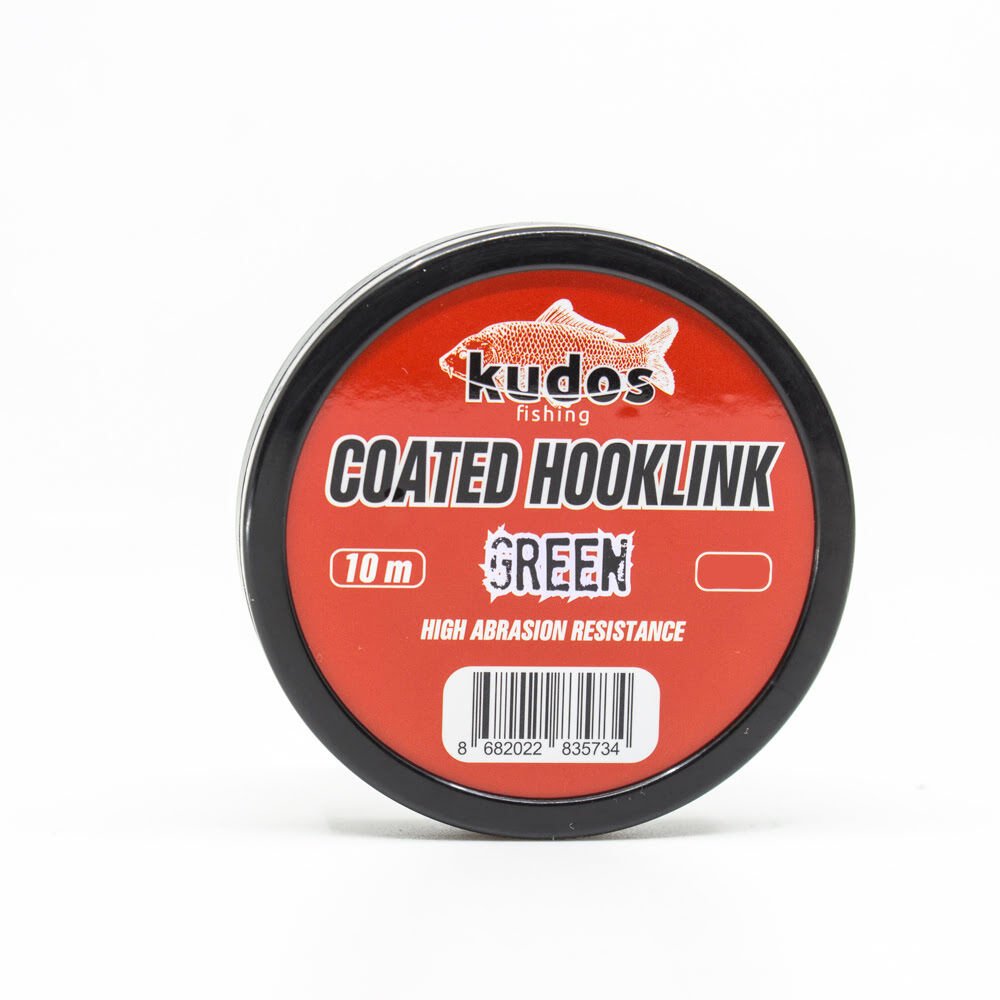 Kudos Coated Hooklink Green 10m 25LB
