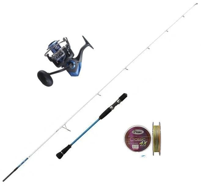 Okuma Safina SW 8000 Bauer Bambam Salt Dfr 60-140 Kamış Tekne Seti