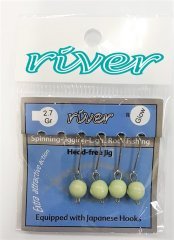 River Jig Kafa Hareketli İğneli Glow