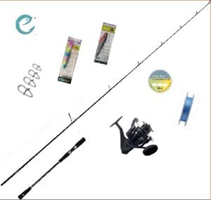 Okuma Cavalla 203cm 20-100 Slow Jig  Kamış & Wave Power WP-4000A1 Makine Tekne Seti