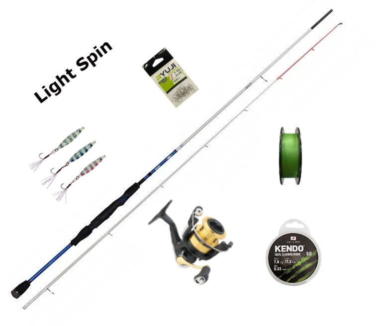Daiwa RS2500 & Bauer Bambam Salt 1DFR Ultra Light 218cm 5-14g Spin Set