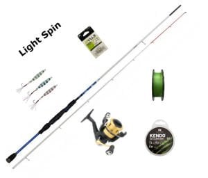 Daiwa RS2500 & Bauer Bambam Salt 1DFR Ultra Light 218cm 5-14g Spin Set