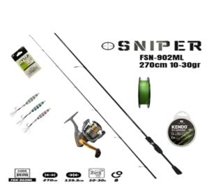 Fujin Sniper 270cm 10-30gr Spin Kamış-Okuma Monkey MO-4000A 2+1BB Spin Set