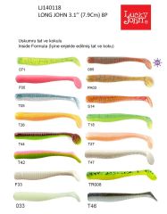 Lucky John Long John 3.1'' (7.87 cm) 8P Silikon Yem 033
