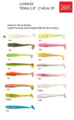 Lucky John Tioga 2.9'' (7.36 cm) 7P Silikon Yem T42