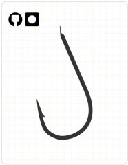Fudo 1801 Chika Black Nikel İğne 1/0